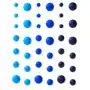 Emaliowane kropki samoprzylepne 4-7 mm /54szt/ niebieskie 251117 Galeria papieru Sklep