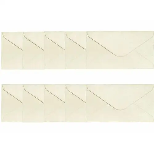 Koperta ozdobna 80x160 pearl kremowa 150g/m2 10 sztuk Galeria papieru