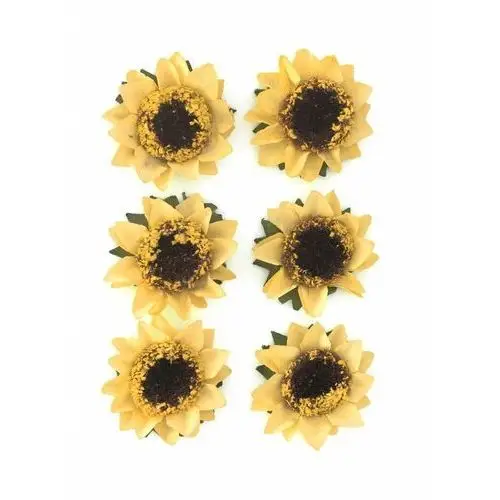 Galeria papieru Kwiaty papierowe samoprzylepne słonecznik 6 sztuk
