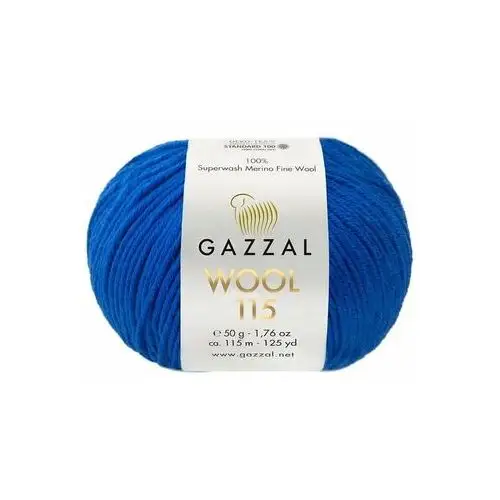 Włóczka 100% wełna GAZZAl WOOL 115 - 3330 chaber