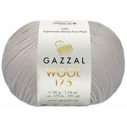 Gazzal Włóczka wool 175 50g/175m 100% merino 340