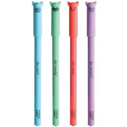 Gdd grupa dystrybucyjna daccar Długopisy żelowe feelingi "cats" 0,5 mm, niebieski, happy color