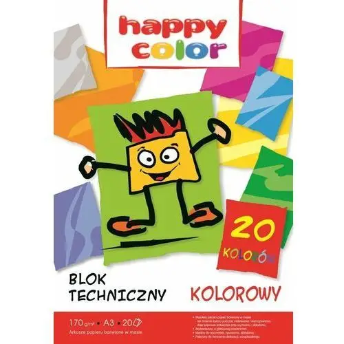 Gdd grupa dystrybucyjna daccar Happy color, blok techniczny kolorowy a3