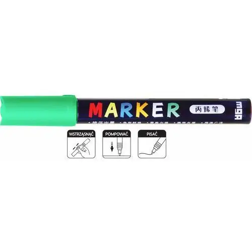 Gdd grupa dystrybucyjna daccar M&g, marker akrylowy 1-2 mm, zielony niebieskawy