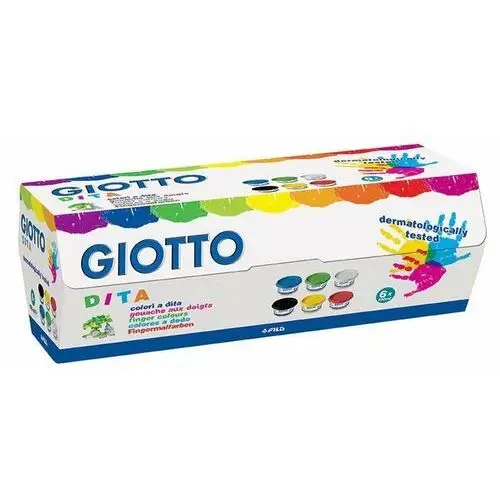 Giotto Farby do malowania palcami, , 6 kolorów