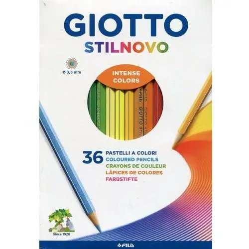 Kredki ołówkowe, stilnovo, 36 sztuk Giotto