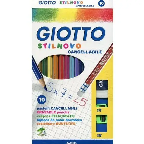 Kredki ścieralne Stilnovo, Giotto, 10 kolorów