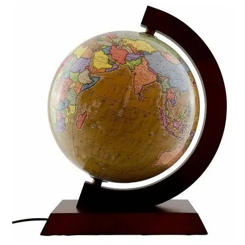 Globus podświetlany polityczny retro, kula 32cm, Zachem