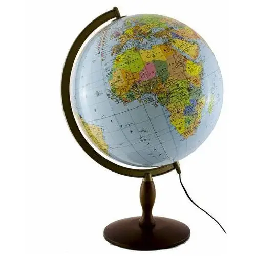 Globus polityczny podświetlany, kula 42 cm, Zachem