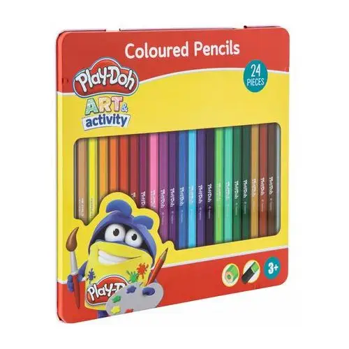 24 Kolorowe Kredki Ołówkowe W Puszce Play-Doh