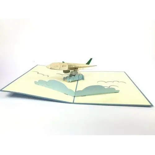 Karnet na każdą okazję 3D, Niebieski samolot pasażerski