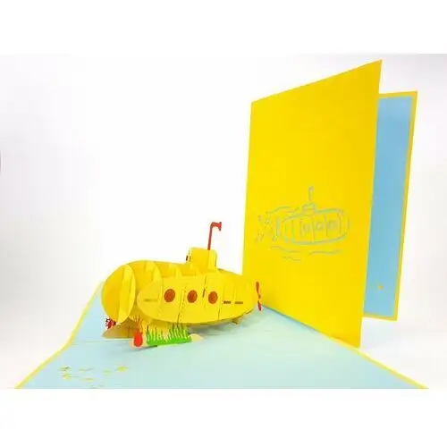 Karnet okolicznościowy 3D, Żółta łódź podwodna