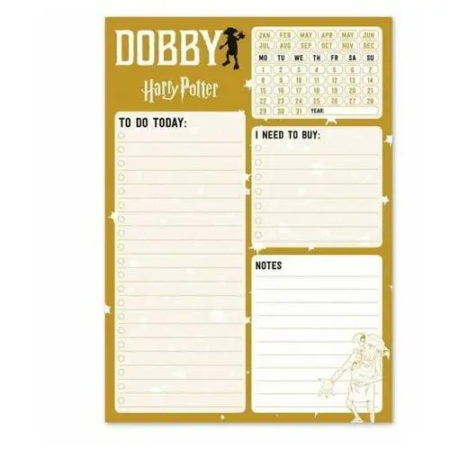 Harry potter dobby - planer dzienny 14,8x21 cm Grupo erik