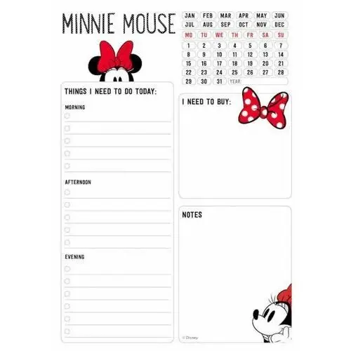 Minnie Mouse Rocks The Dots - planer dzienny 14,8x21 cm
