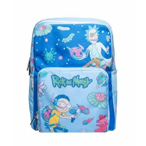 Plecak szkolny dla chłopca niebieski Rick ana Morty jednokomorowy