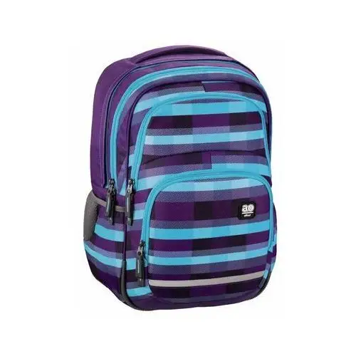 Plecak szkolny dla dziewczynki fioletowy All Out trzykomorowy