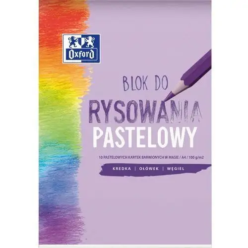 Hamelin , blok rysunkowy a4 oxford 10 kartek, pastelowy