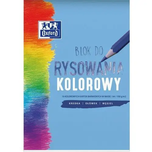 Blok rysunkowy a4/10k oxford 100g kolorowy Hamelin