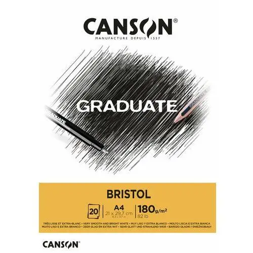 Blok rysunkowy Graduate Bristol, A4, biały