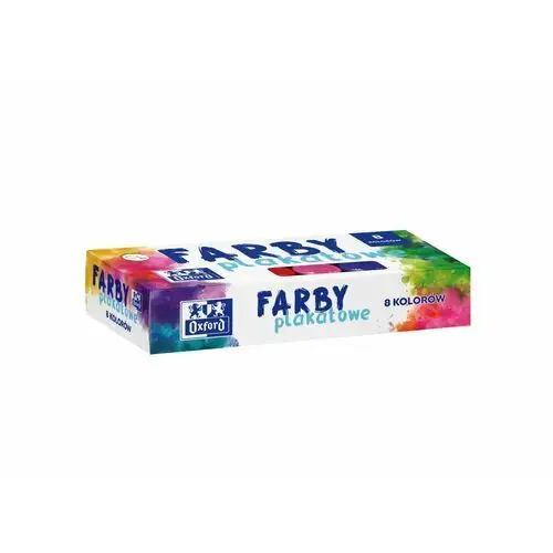 Farby plakatowe 20ml oxford 8 kolorów Hamelin