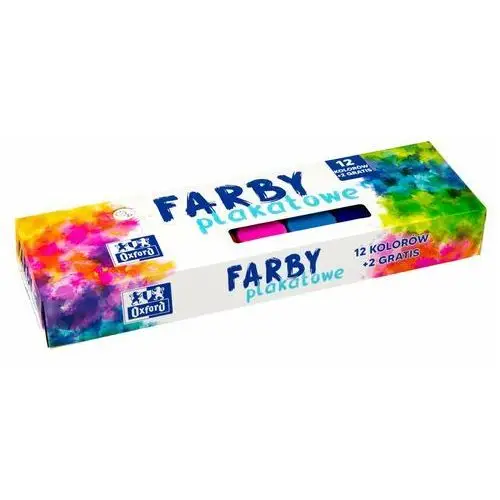 Hamelin Farby plakatowe oxford 12 kolorów + 2, 20ml