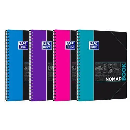 Kołonotatnik w linię, A4, Oxford NomadBook, mix kolorów