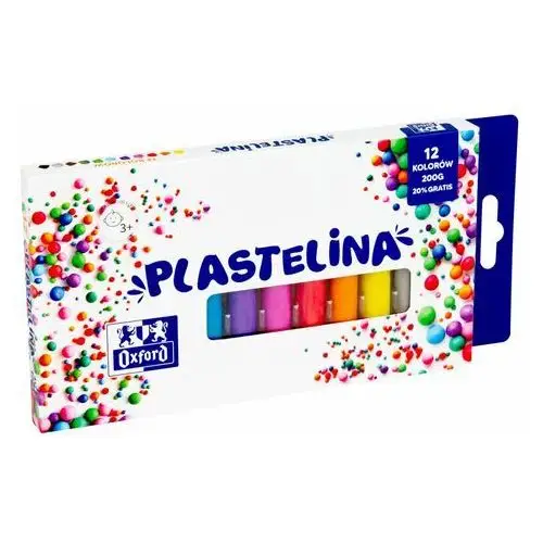 Plastelina Oxford 12 Kolorów 200G