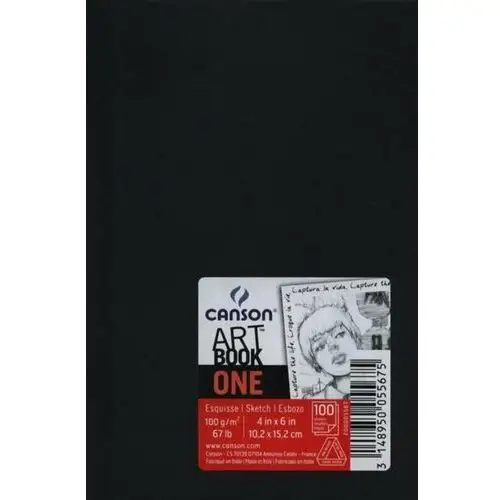 Szkicownik One Canson, czarny kieszonkowy