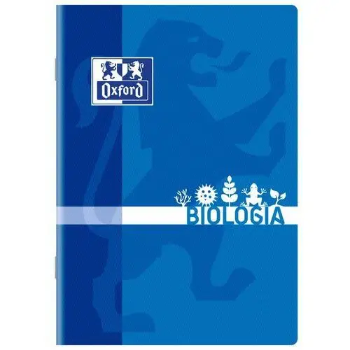 Zeszyt Oxford biologia szyty A5 kratka 60 kartek margines