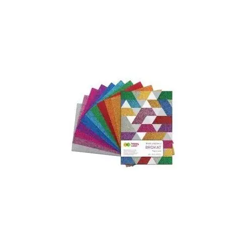 Happy Color Blok BROKAT, A5, 10 ark, 150g, 10 kolorów 10 kartek