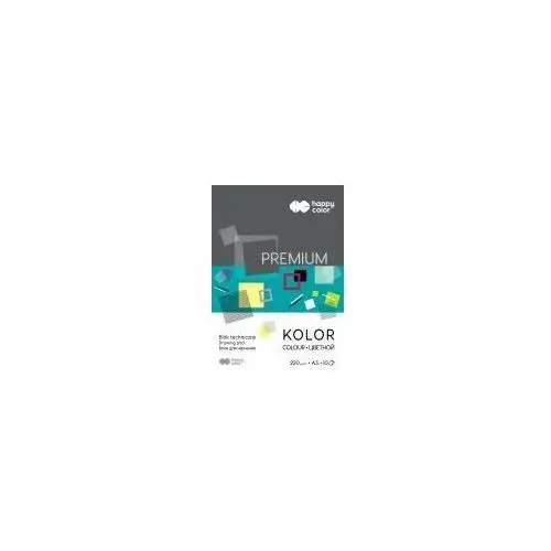 Happy color Blok techniczny premium, kolorowy, a3, 220g, 10 arkuszy