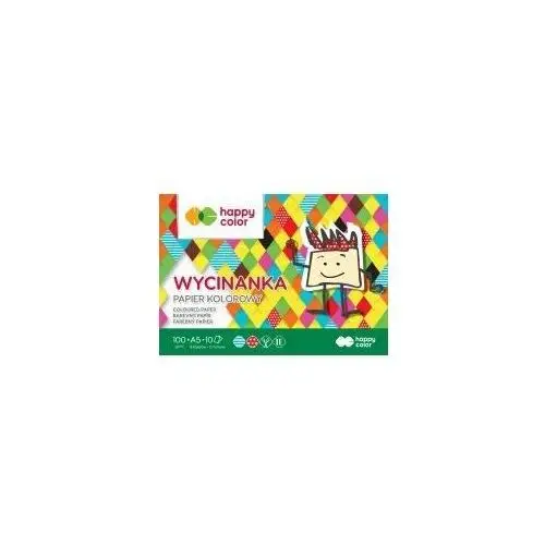 Happy Color Blok Wycinanka, A5, 100g, 10 arkuszy 10 kartek