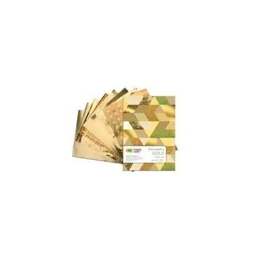 Happy Color Blok z motywami GOLD, A4, 150-230g, 10 arkuszy 10 kartek