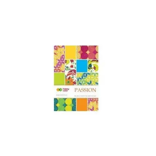 Happy Color Blok z motywami PASSION, A4, 200g, 10 arkuszy 10 kartek