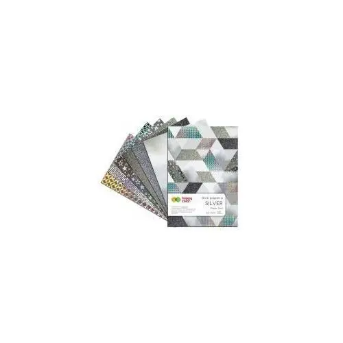 Happy Color Blok z motywami SILVER, A4, 150-230g, 10 arkuszy 10 kartek