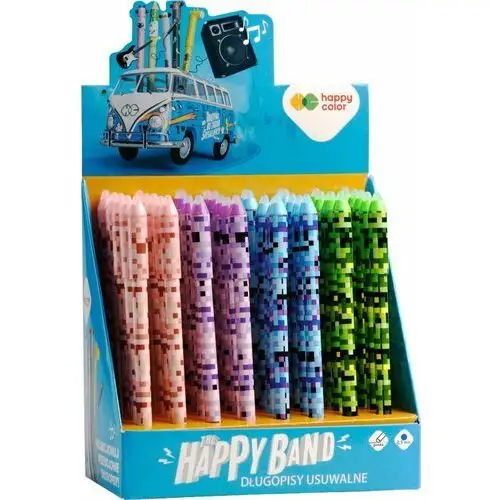 [bs] długopis usuwalny pixi 0,5mm niebieski 40szt Happy color