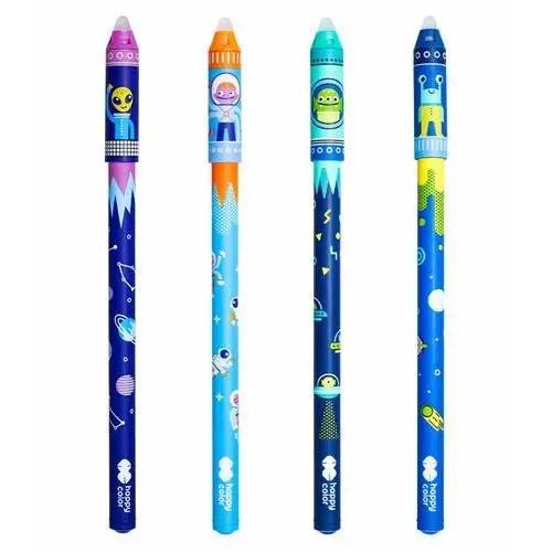 Happy Color, Długopis wymazywalny Długopis wymazywalny Space2 0.5mm niebieski, 12szt