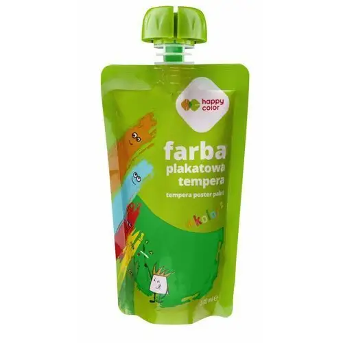 Happy color Farba plakatowa tempera, 100 ml, zielony