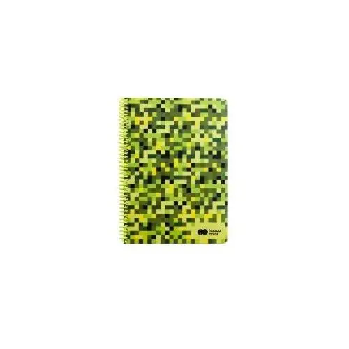 Kołonotatnik pixi green, a4, 80g, 80 kartek w kratkę kratka 80 kartek Happy color
