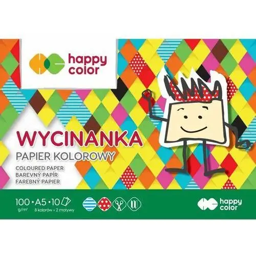 Happy Color, Papier kolorowy A5, Pakiet 10szt