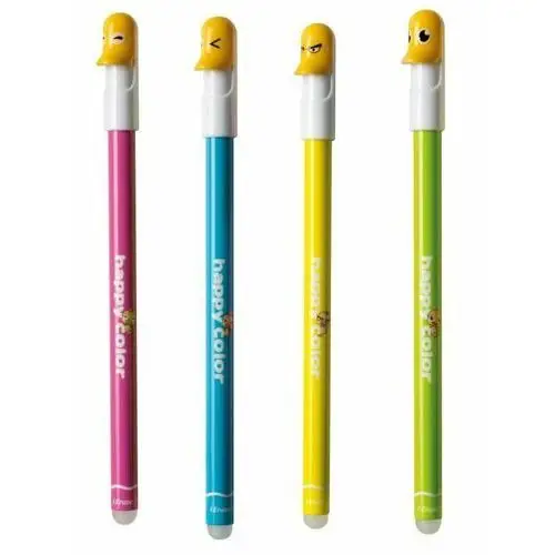 Zestaw 4Szt Długopisów Ścieralnych Happy Color Kaczki 0,5Mm Niebieski