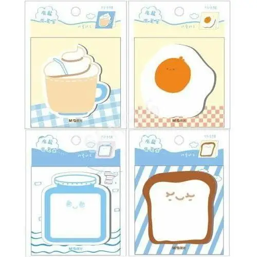 Happy color,gdd grupa dystrybucyjna daccar Happy color, karteczki samoprzylepne breakfast, 7,6x7 cm