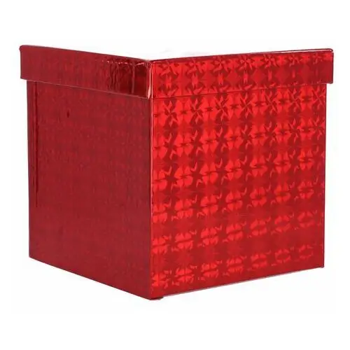 Hedo Pudełko prezentowe kwadratowe - czerwone 22,5x22,5 cm