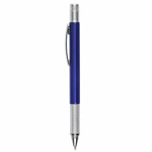Długopis Multifunkcyjny z Linijką, Poziomicą i Śrubokrętem, ABS, Niebieski, Ø1 x 14,9 cm