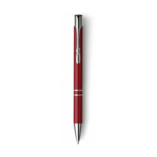 Długopis wykonany z aluminium, kolor czerwony