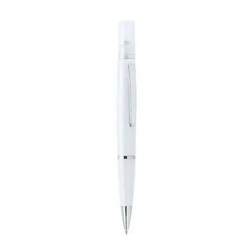 Długopis z atomizerem i zatyczką biały