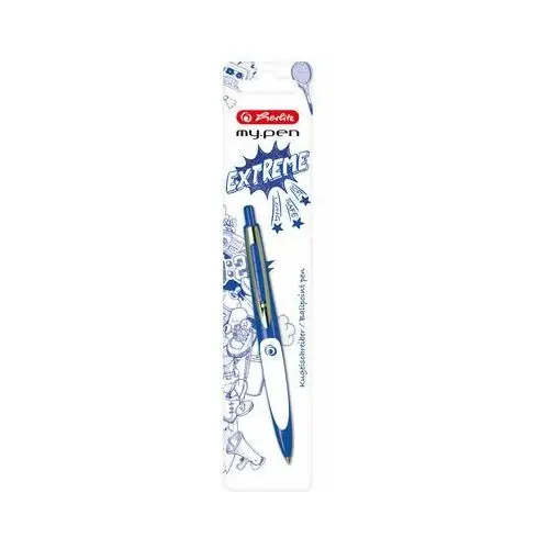 Herlitz, długopis my.pen niebiesko-biały