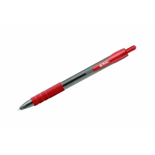Długopis żelowy Smoothy 0,7mm czerwony HERLITZ - czerwony, kolor czerwony