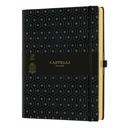 Herlitz Notes honeycomb gold 25x19 linia