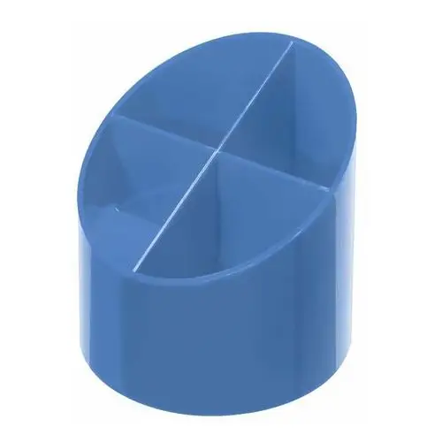 Przybornik na biurko, plastikowy, Baltic Blue, 10,5x11 cm